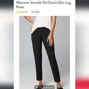 J. Jill Black Straight-Leg Pants